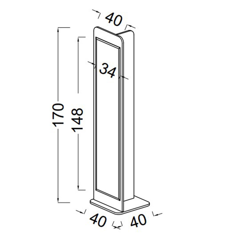 جالباسی چرخدار اداری سینما چوب مدل بن‌سای - Thumbnail 1